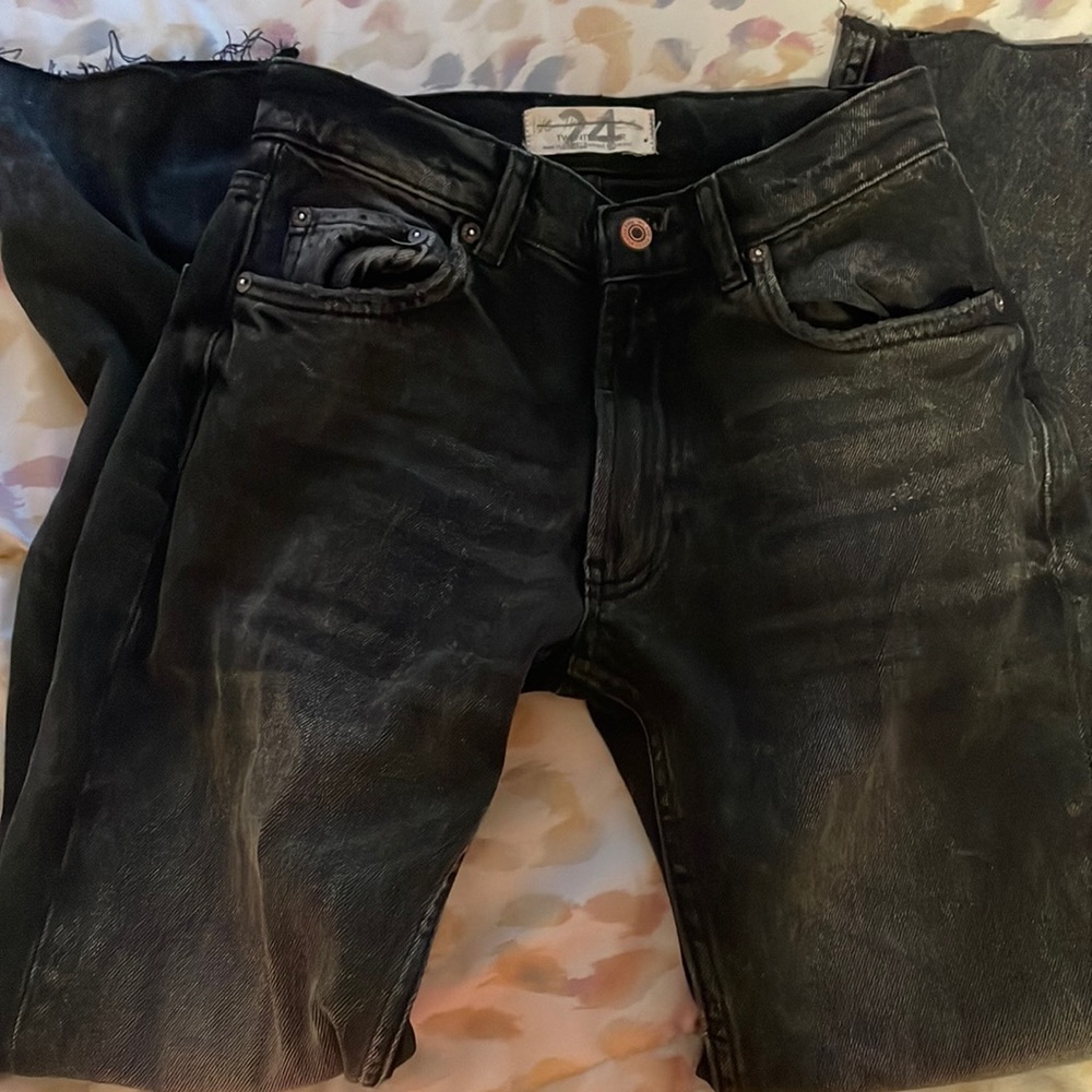 24 black jeans